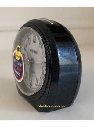 Ρολόι Ξυπνητήρι RHYTHM Αθόρυβο CRE815NR71 Metallic black 2