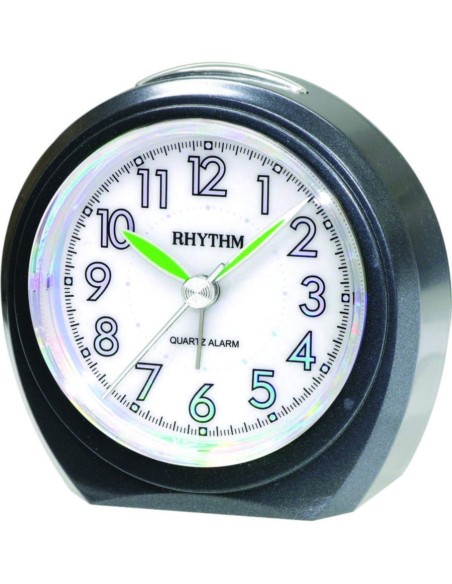 Ρολόι Ξυπνητήρι RHYTHM Αθόρυβο CRE815NR71 Metallic black