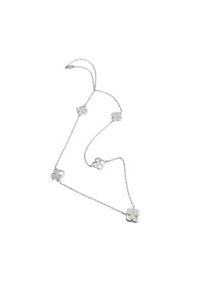 Necklace Silver 925 with 5 crosses type Van Cleef 2