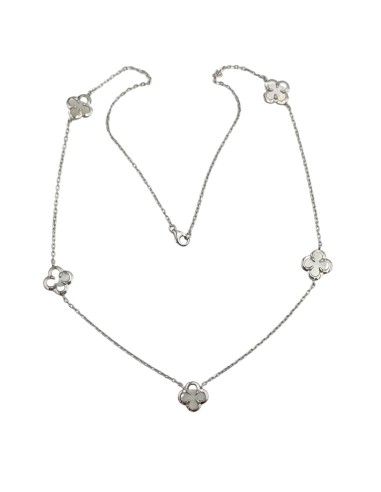 Necklace Silver 925 with 5 crosses type Van Cleef
