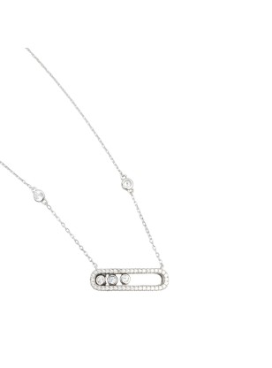 Necklace Silver 925 with zircons 2
