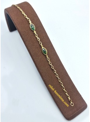 Bracelet Gold 9K Emerald 2