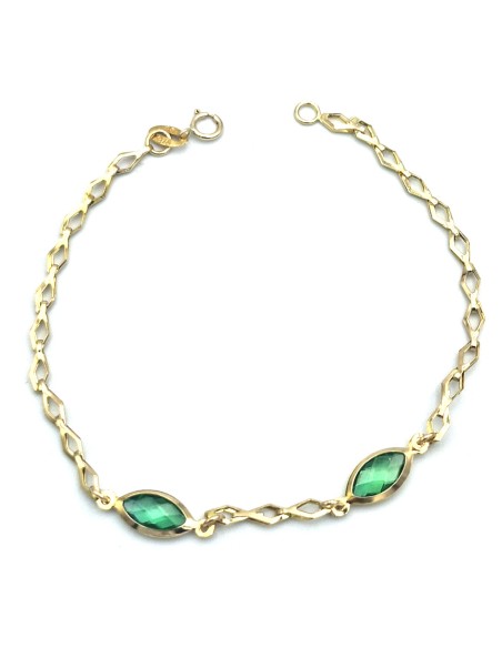 Bracelet Gold 9K Emerald