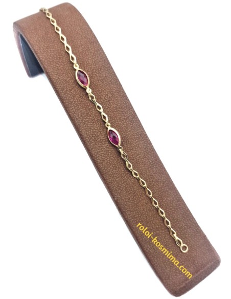 Bracelet Gold 9K Rubin