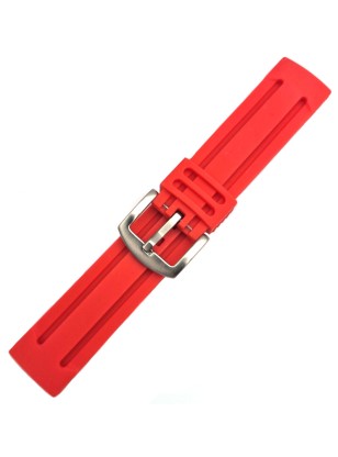 Λουράκι Καουτσούκ κόκκινο 22mm 2