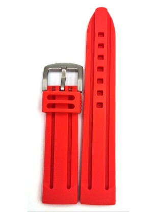 Silicon Strap Red 22mm
