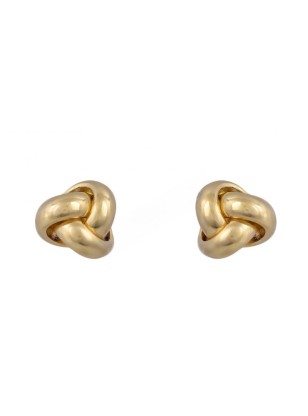 Earrings gold K14 "Knot"