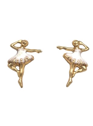Earrings gold 9K Ballerinas