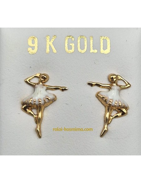 Earrings gold 9K Ballerinas