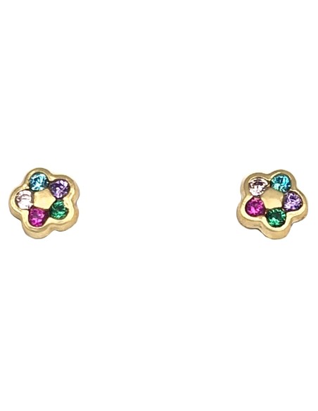 Earrings gold 9K Daisies