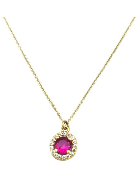 Necklace Gold 9K with rubin