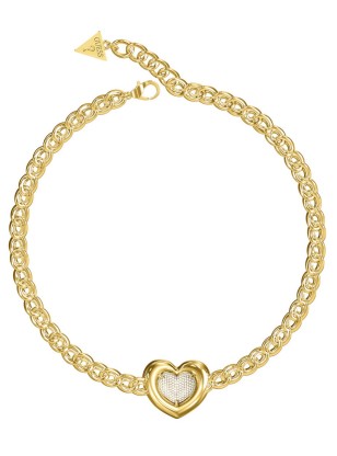 Κολιέ επίχρυσο GUESS STEEL L.O.V.E. JUBN05455JWYGT/U...