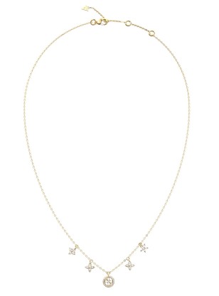 Κολιέ GUESS STEEL SECRET GARDEN JUBN06032JWYGT/U χρυσό με...