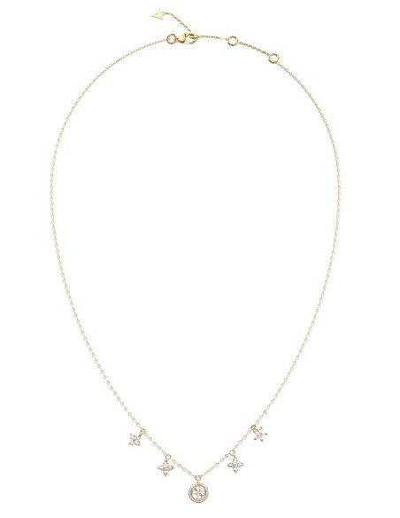 Κολιέ GUESS STEEL SECRET GARDEN JUBN06032JWYGT/U χρυσό με λουλούδια