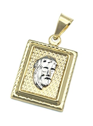 Pendant Gold Κ14 with Jesus