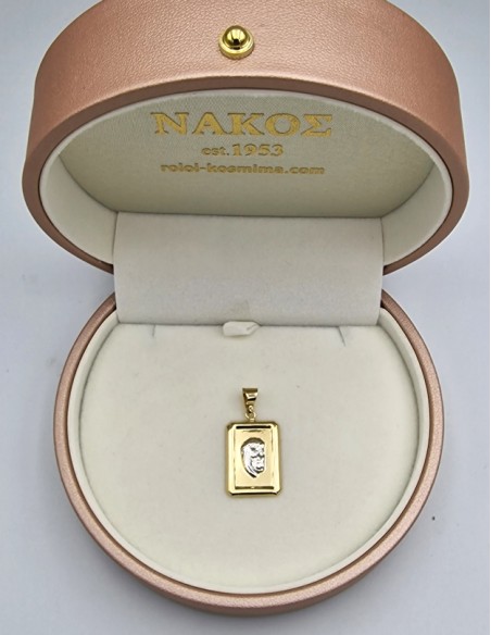 Pendant Gold Κ14 with Jesus