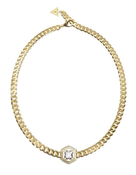 Κολιέ GUESS STEEL LIONESS QUEEN JUBN06185JWYGT/U χρυσό με πέτρα