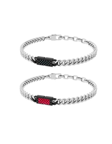 Βραχιόλι Ατσάλινο ROSSO AMANTE  Δύο όψεων UBR683GR