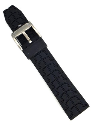 Silicon Strap Black lines 22mm JD051 2