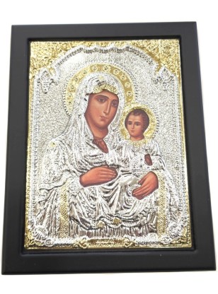 Silver icon Jerusalem Mary 19x24cm