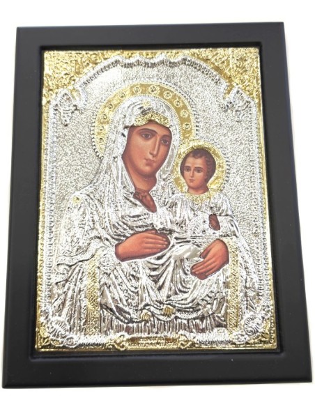 Silver icon Jerusalem Mary 19x24cm