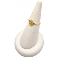 Ring gold K14 with konstantinato