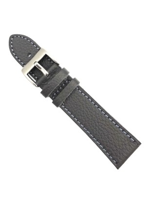 Leather Strap Grey 22mm Tzevelion 2