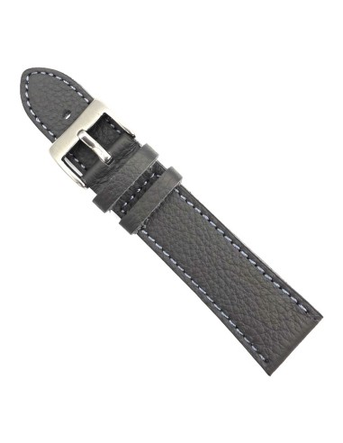 Leather Strap Grey 22mm Tzevelion