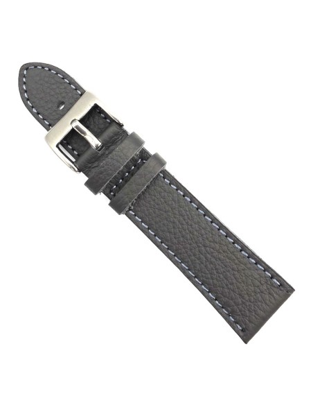 Leather Strap Grey 22mm Tzevelion