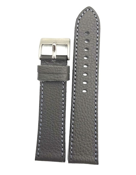 Leather Strap Grey 22mm Tzevelion
