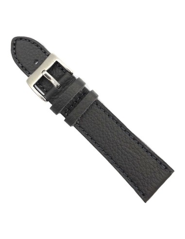 Leather Strap Black 22mm Tzevelion
