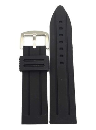 Silicon Strap Black 26mm