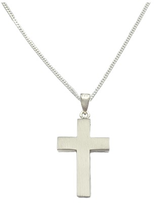 Necklace Cross Silver 925 Unisex twin side