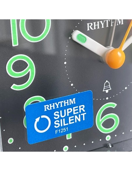 Ρολόι Ξυπνητήρι RHYTHM Super Αθόρυβο CRA839WR02 Bell Alarm