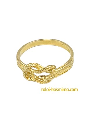 Ring gold K14 Hercules Knot 2