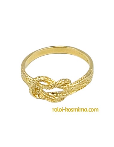 Ring gold K14 Hercules Knot