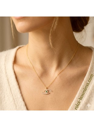 Necklace gold 9Κ eye 2