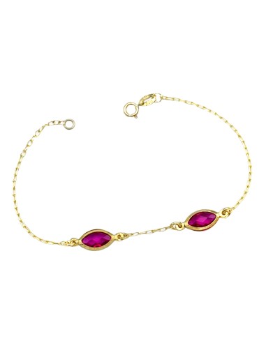 Bracelet Gold 14K Rubin