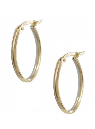 Earrings hoop gold K14
