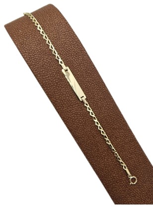 Child name Bracelet Gold Κ9 2