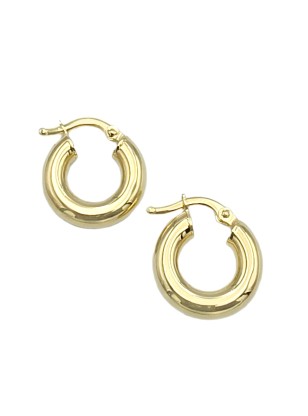 arrings hoop gold 14κ 10mm