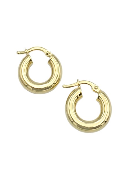 arrings hoop gold 14κ 10mm
