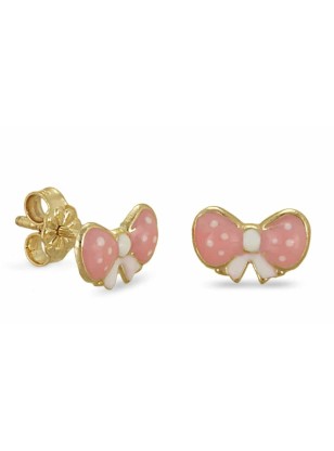 Earrings children Gold K9 Bow
