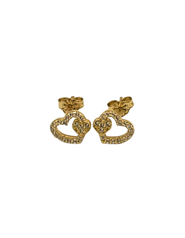 Earrings gold 9K Hearts