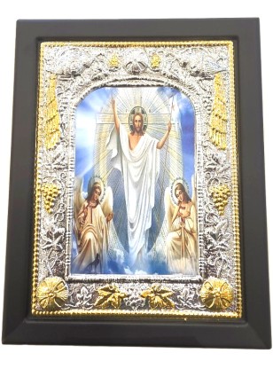 Silver icon Resurrection of the Lord 19x24cm