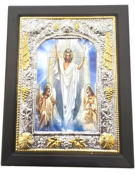 Silver icon Resurrection of the Lord 19x24cm