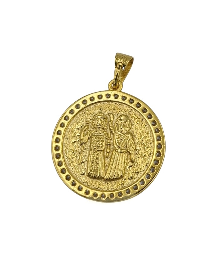 Pendant gold K9 ICXR NIKA