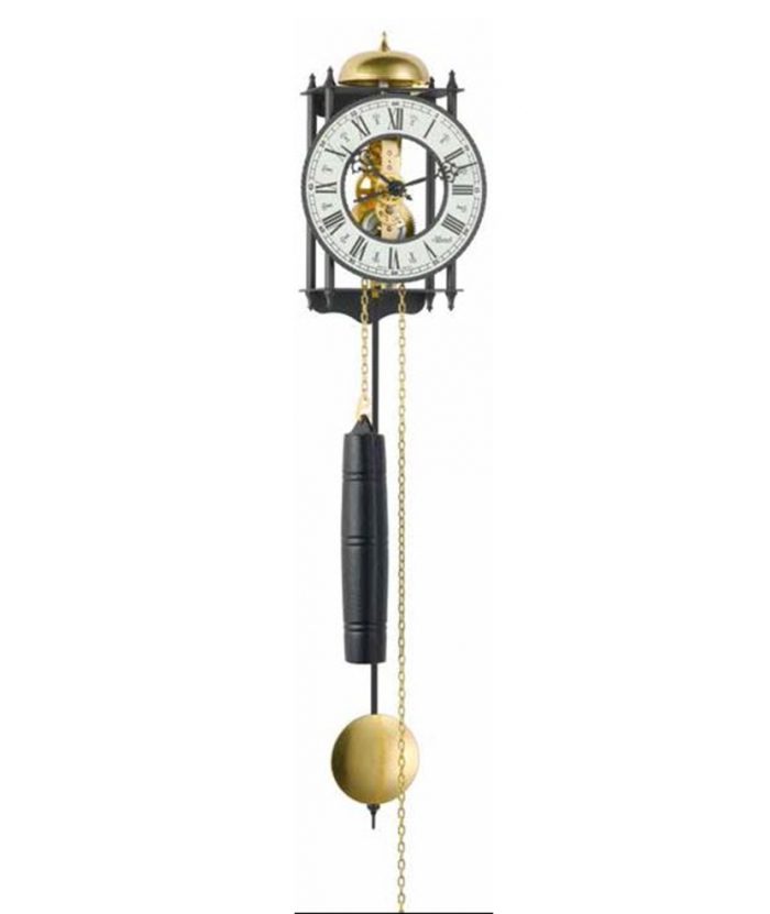 Pendulum Clockwork HERMLE 'Black Skeleton'