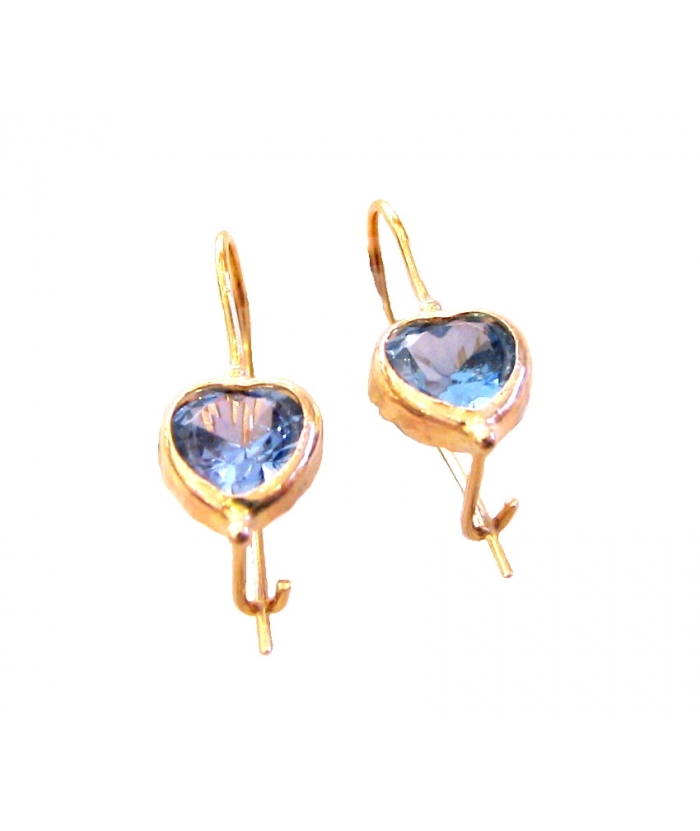 ΣΚΟΥΛΑΡΙΚΙΑ ΧΡΥΣΑ ΠΑΙΔΙΚΑ 'ΚΑΡΔΙΕΣ Aquamarine''