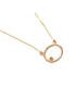 Necklace Gold K14 'Circle'